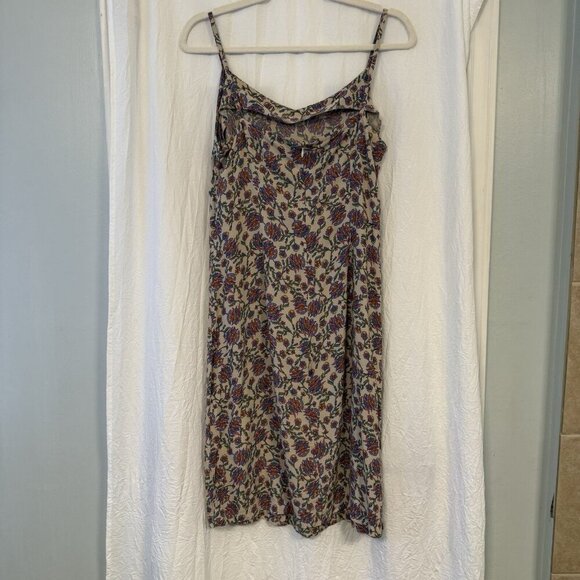 Vintage Old Navy Y2K Midi Dress Womens 10 Floral Boho Artsy Coquette - Picture 10 of 14